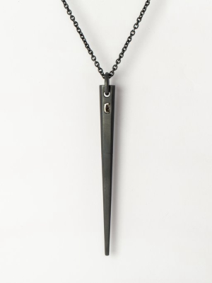 Big Spike Necklace (0.4 Ct, Diamond Slab, Ka+dia)