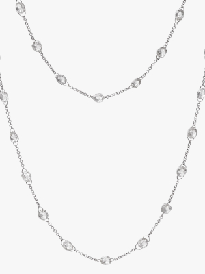 Diamond Briolette Chain Necklace