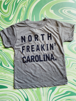 North Freakin' Carolina Kiddo Tee: Olive