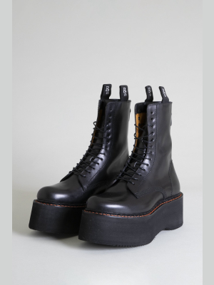 Double Stack Boot - Black