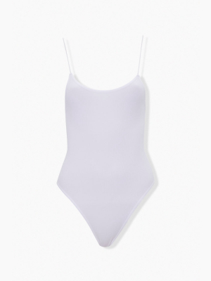 Ribbed Cami Thong Bodysuit