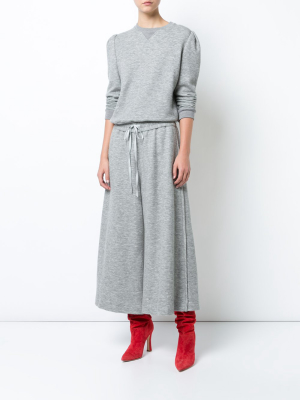 Wide-leg Culotte In Luxe Jersey