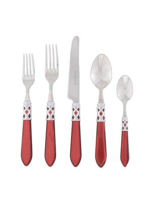 Vietri Aladdin Brilliant Red 5-piece Place Setting