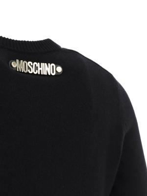 Moschino Rear Logo Patch Knit Jumper