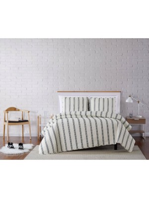 Truly Soft Everyday Millenial Stripe Quilt Set