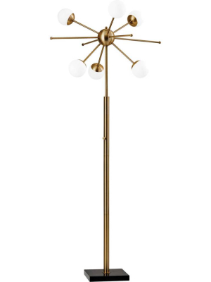 Dole Led Floor Lamp Brass