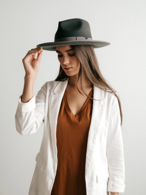 Gigi Pip Monroe Dark Grey - Women's Rancher Hat