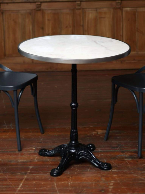 Bobo Intriguing Objects Parisian Bistro Table - White Marble