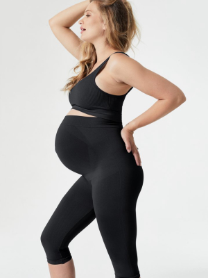 Maternity Belly Support Crop Leggings