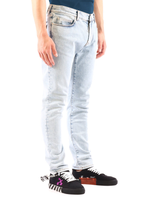 Off-white Slim-fit Denim Jeans