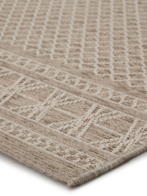 Vella Indoor/outdoor Trellis Beige & Cream Area Rug