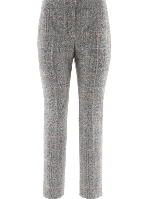 Alexander Mcqueen Prince Of Wales Cigarette Trousers