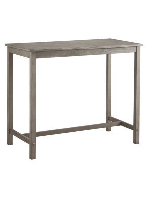 Counter Height Pub Table Hardwood Gray Wash - Threshold™