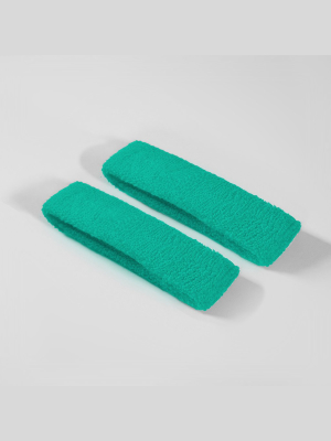 Hue Teal Thin Cotton Bicep Bands