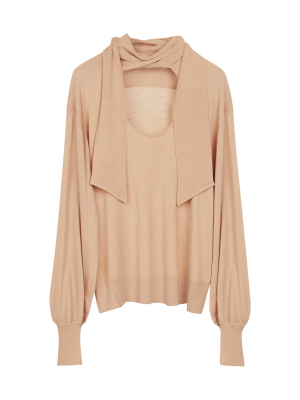 Chloé Pussybow Knitted Blouse