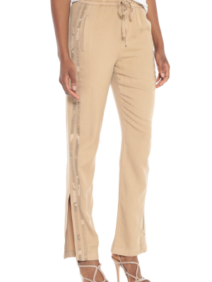 Military Striped Track Pant - Warm Sand