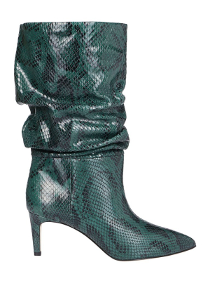 Paris Texas Embossed Ankle Boots