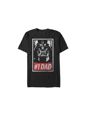 Men's Star Wars Darth Vader Number One Dad T-shirt