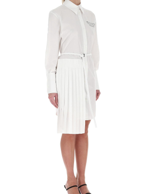 Off-white Asymmetric Shirt Dress