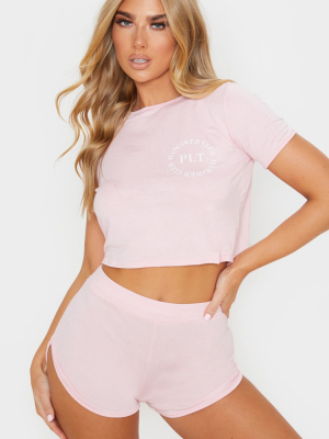 Prettylittlething Pink Hangover Club Pj Set