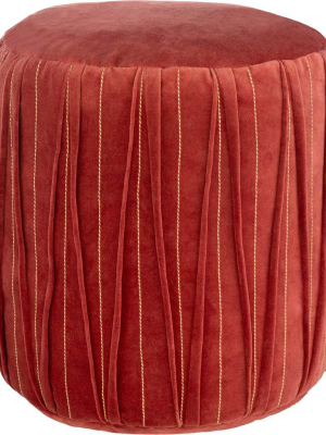 Veronica Pouf Dark Red