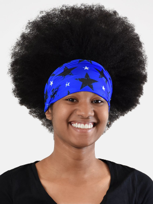 Rusty Stars Blue And Black Headband