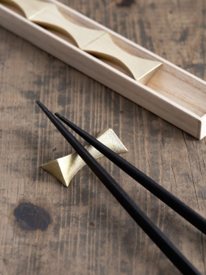 Brass Chopstick Rests - Flash (out Of Stock)