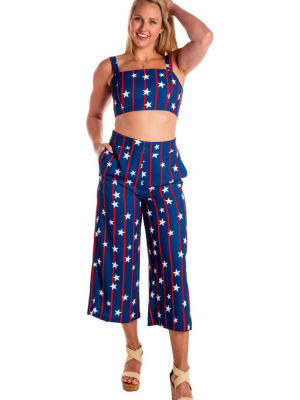 The Kennedy | Women's Usa Culotte Pants