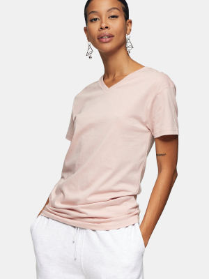 Topman Pink V Neck T-shirt