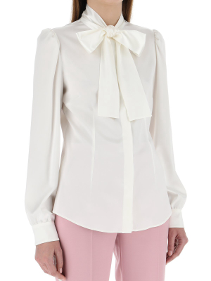 Dolce & Gabbana Pussy Bow Blouse