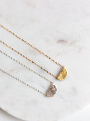 M+a Half Moon Necklace