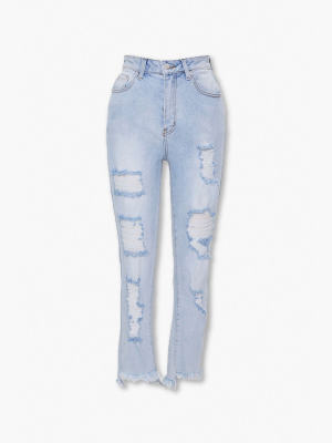 Distressed Flare Jeans