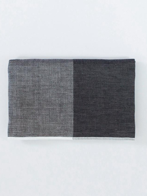 Yoshii Two Tone Chambray Hand Towel, Charcoal