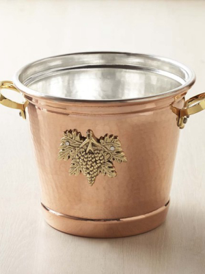 Ruffoni Historia Hammered Copper Round Wine Bucket