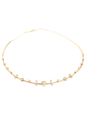 14k Paris Diamond Wire Choker Necklace