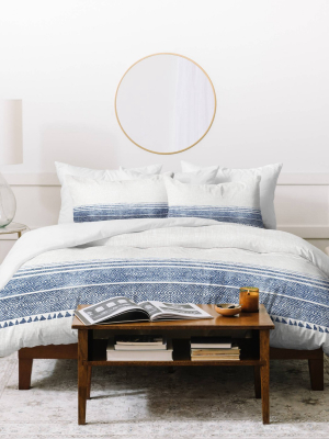 Holli Zollinger French Chambray Tassel Duvet Set - Deny Designs