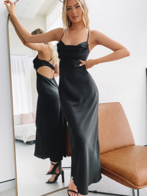 Taleah Cut Out Maxi Dress Black