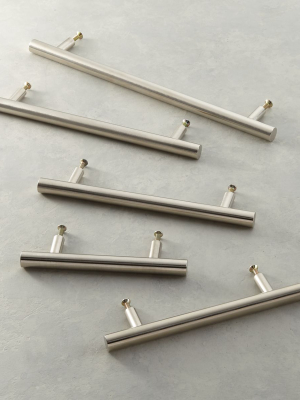 Brushed Nickel Round Handles