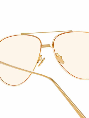 Linda Farrow Salem C16 Aviator Sunglasses