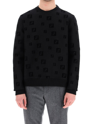 Fendi Ff Motif Chenille Sweatshirt