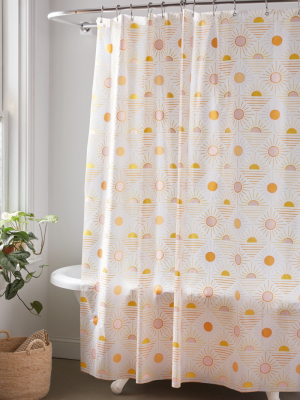 Sun Icon Peva Shower Curtain