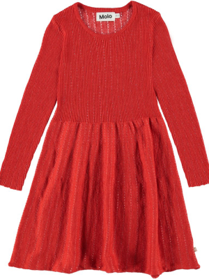 Molo Cameron Knit Dress - Red