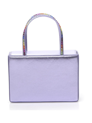 Amina Muaddi Amini Gilda Rainbow Crystal Tote Bag