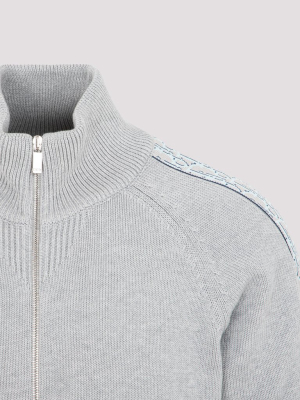 Dior Homme Oblique Detail Knitted Jacket