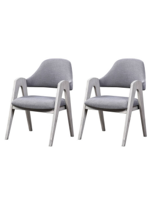 Set Of 2 Aspen Court 11 Casual Dining Chair White - Treasure Trove Accents