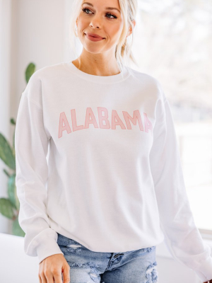 State By State White Graphic Sweatshirt