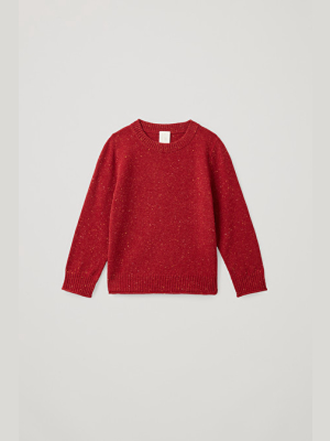 Merino Wool Speckled Knit Jumper