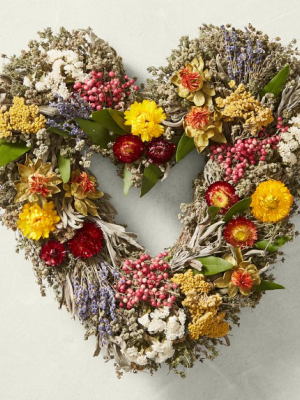 Farmer's Market Heart Wreath