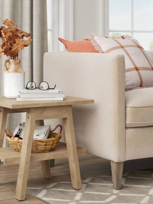 Burke Trestle Wooden End Table - Threshold™