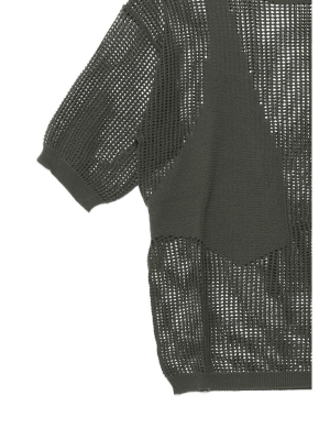 Dsquared2 Crewneck Short-sleeve Mesh Top